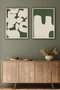 Wallity Huhu202 Cuadros Decorativos enmarcados en MDF y Madera Maciza 50 x 70 cm (2 Piezas)